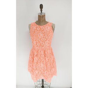 Madewell Lace Blossom Dress in Orange Size 4 NEW
